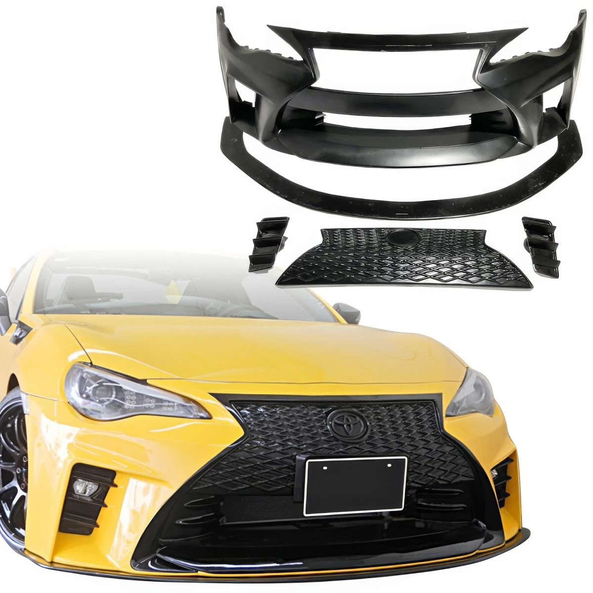 FRP AG GT-F Front Bumper w Grille 5pc > Toyota 86 2017-2021 - 109159