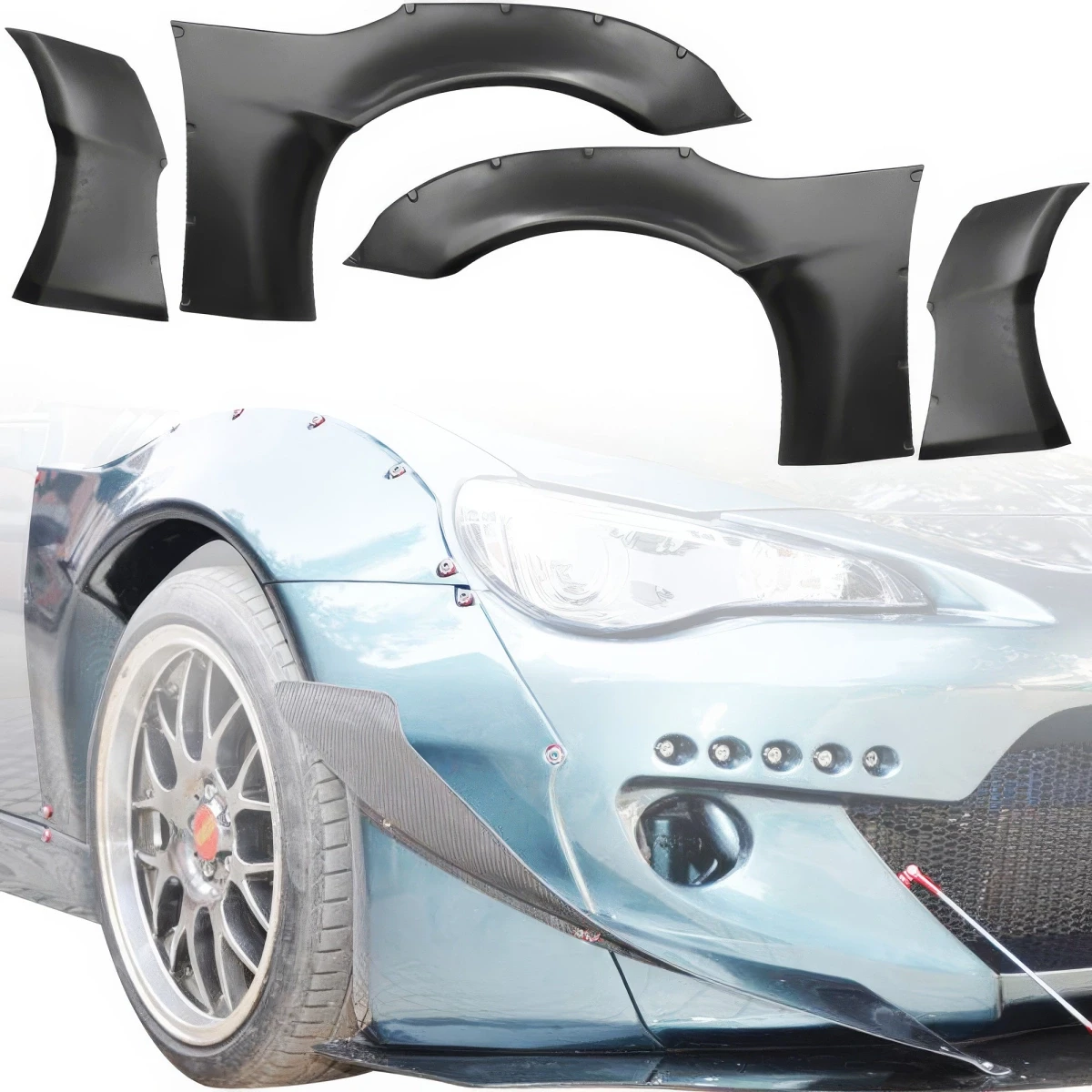 FRP TKYO v2 Wide Body Fender Flares (front) 4pc 45mm > Toyota 86 2017-2021 - 109169