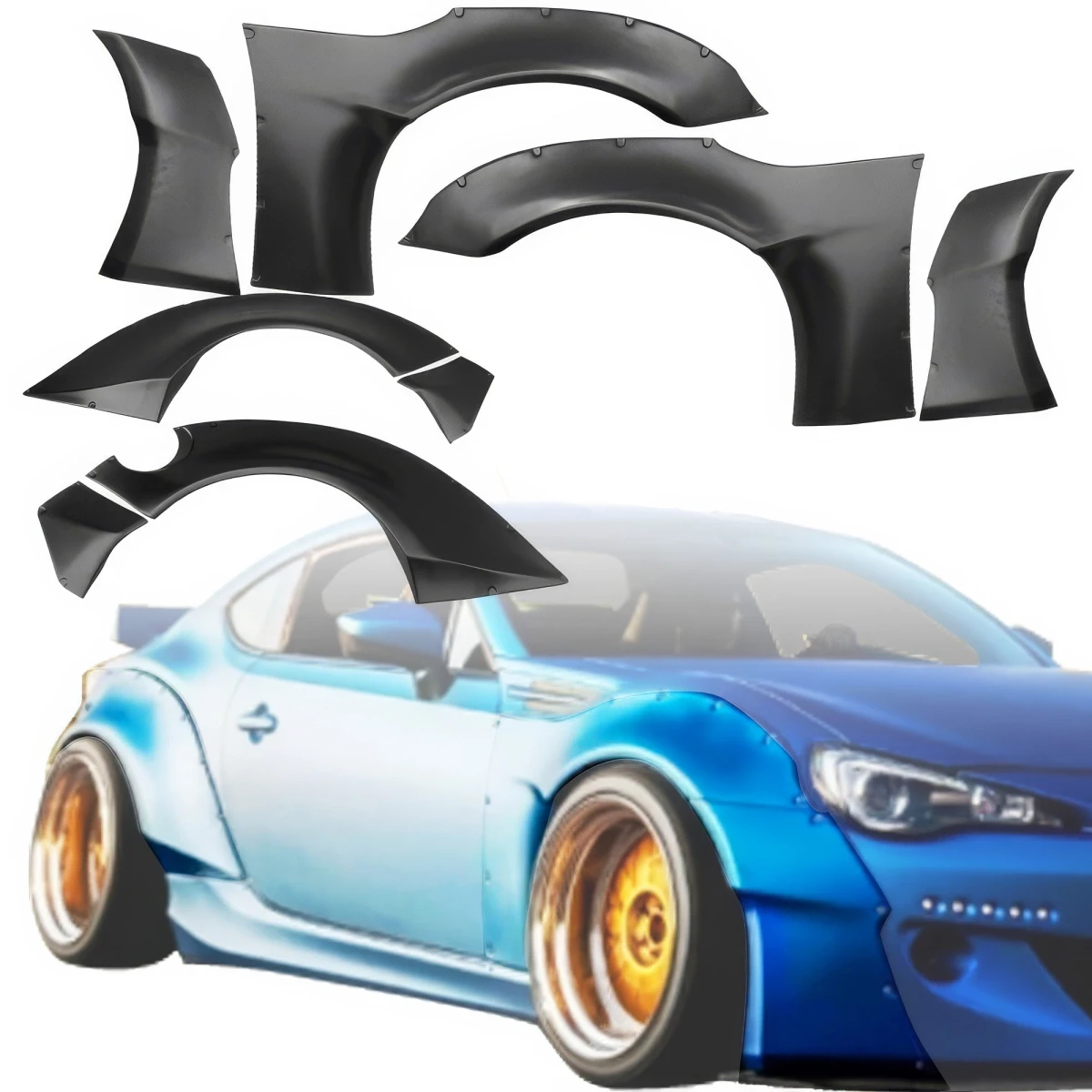 FRP TKYO v2 Wide Body Fender Set Kit > Toyota 86 2017-2021 - 109174
