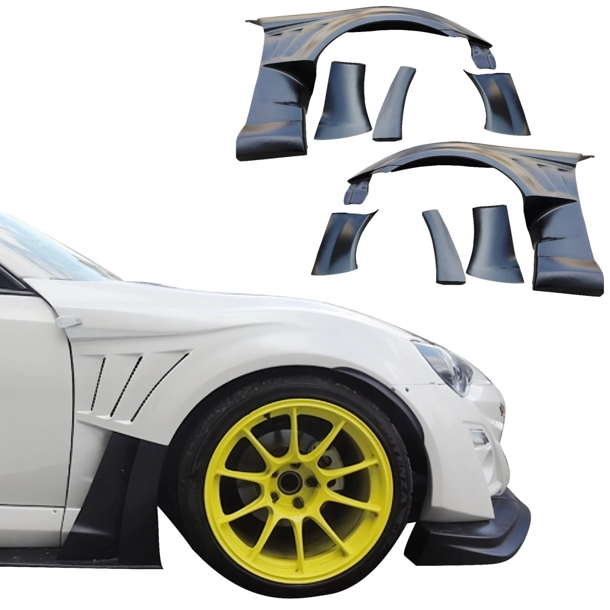 FRP VAR Wide Body Fenders (front) 8pc 50mm > Toyota 86 2017-2021 - 109200