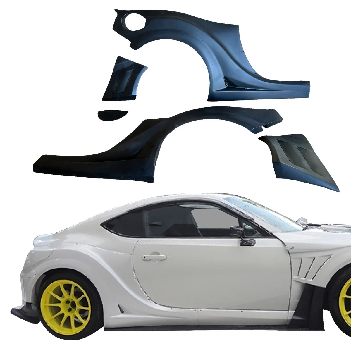 FRP VAR Wide Body Fenders (rear) 5pc 65mm > Toyota 86 2017-2021 - 109202