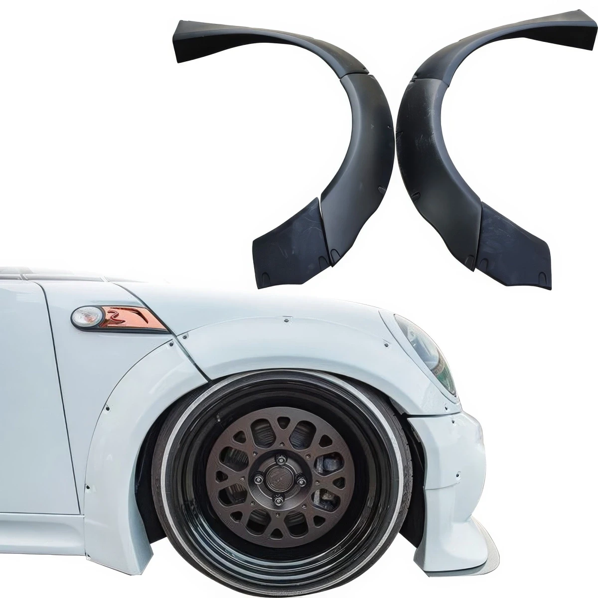 FRP LBPE Wide Body Fender Flares (front) > Mini Cooper (R56 R57) 2007-2013 > 2dr - 109229