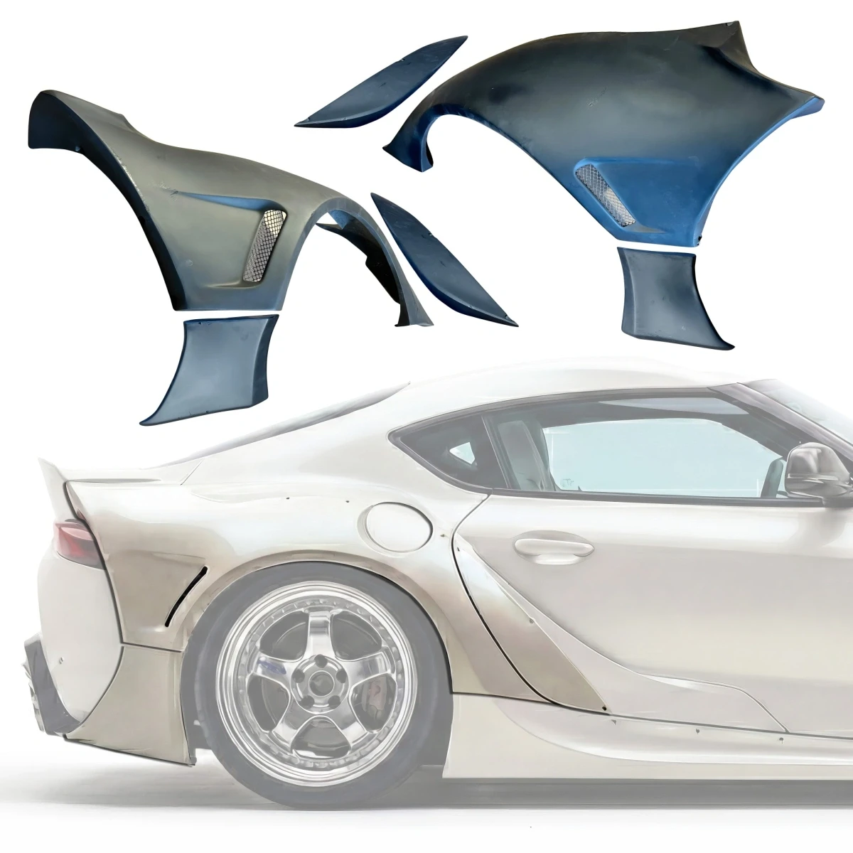 VSaero FRP TKYO 1.5 Wide Body Fender Flares (rear) for Toyota Supra 2019-2022