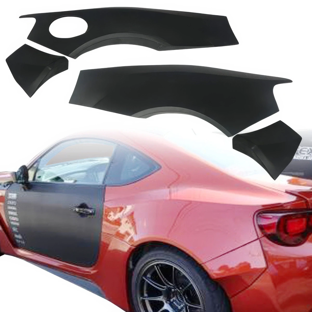 FRP AG T2 Wide Body Fenders (rear) 80mm > Subaru BRZ 2013-2021 - 109357