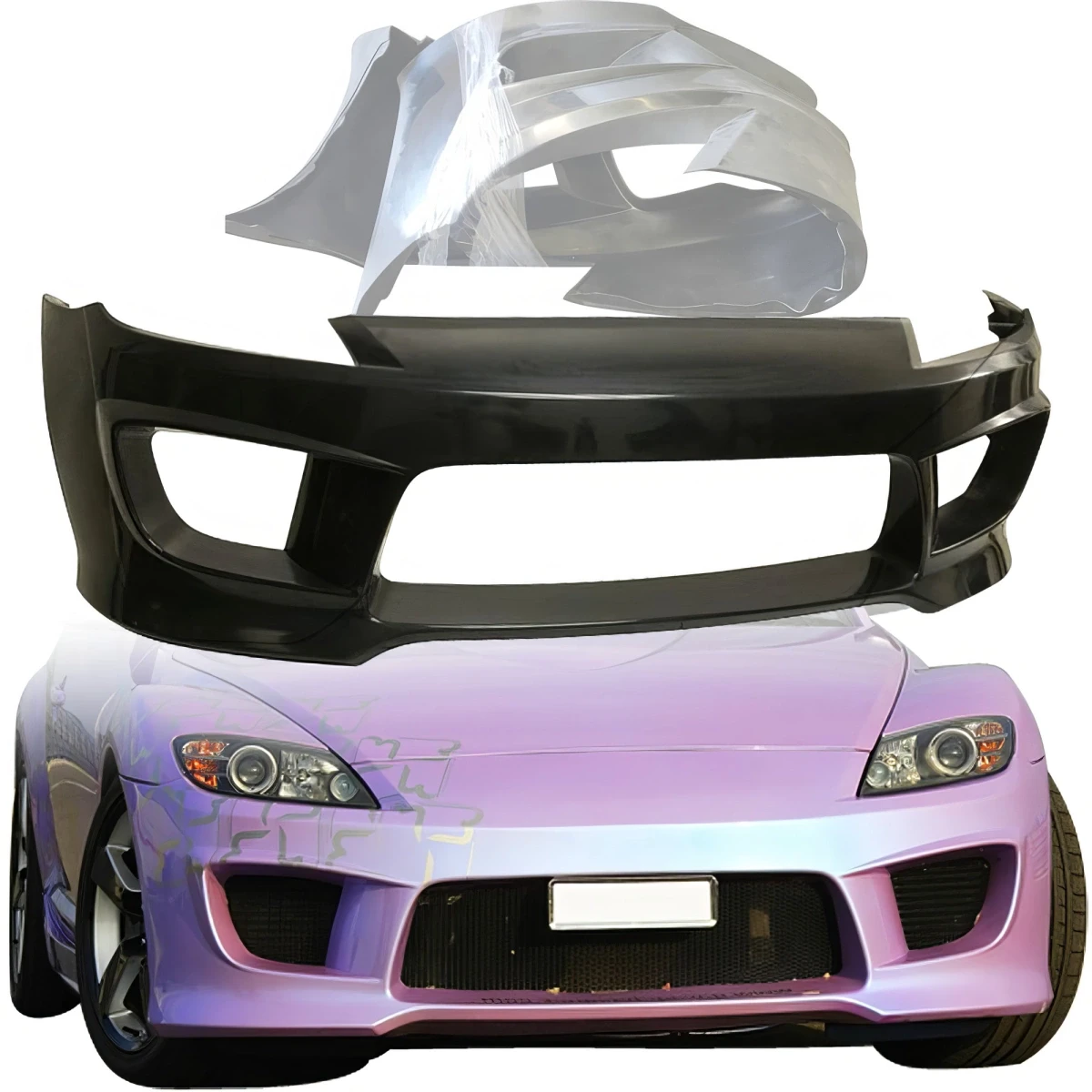 Polyurethane TSUN Front Bumper > Mazda RX-8 (SE3P) 2004-2008 - 200074