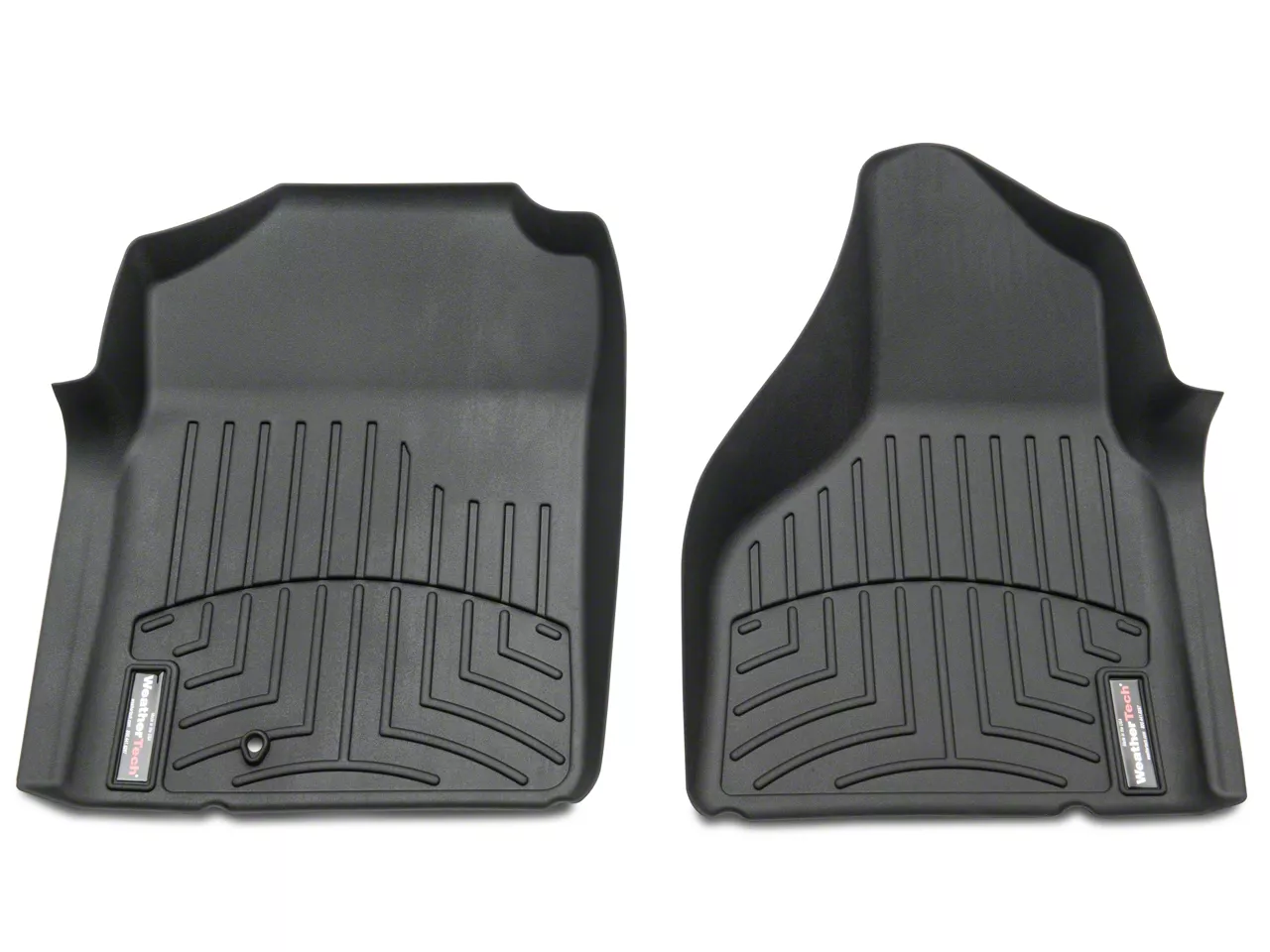 Weathertech DigitalFit Front Floor Liners; Black (02-08 RAM 1500 w/ Automatic Transmission)