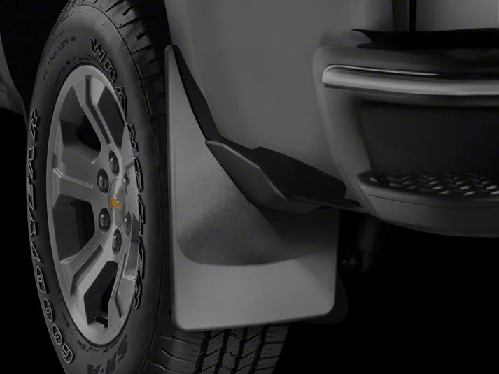 Weathertech No-Drill Mud Flaps; Front; Black (21-26 F-150, Excluding Raptor)