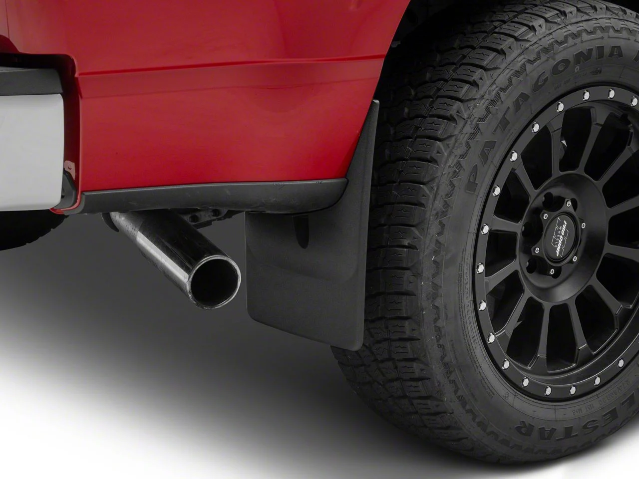Weathertech No-Drill Mud Flaps; Rear; Black (21-26 F-150, Excluding Raptor)