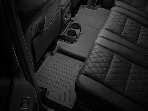Weathertech Rear Floor Liner HP; Black (15-26 F-150 SuperCab w/ Front Bench Seat)