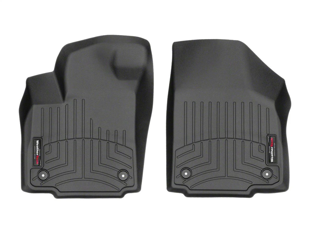 Weathertech DigitalFit Front Floor Liners; Black (17-26 F-350 Super Duty Regular Cab)
