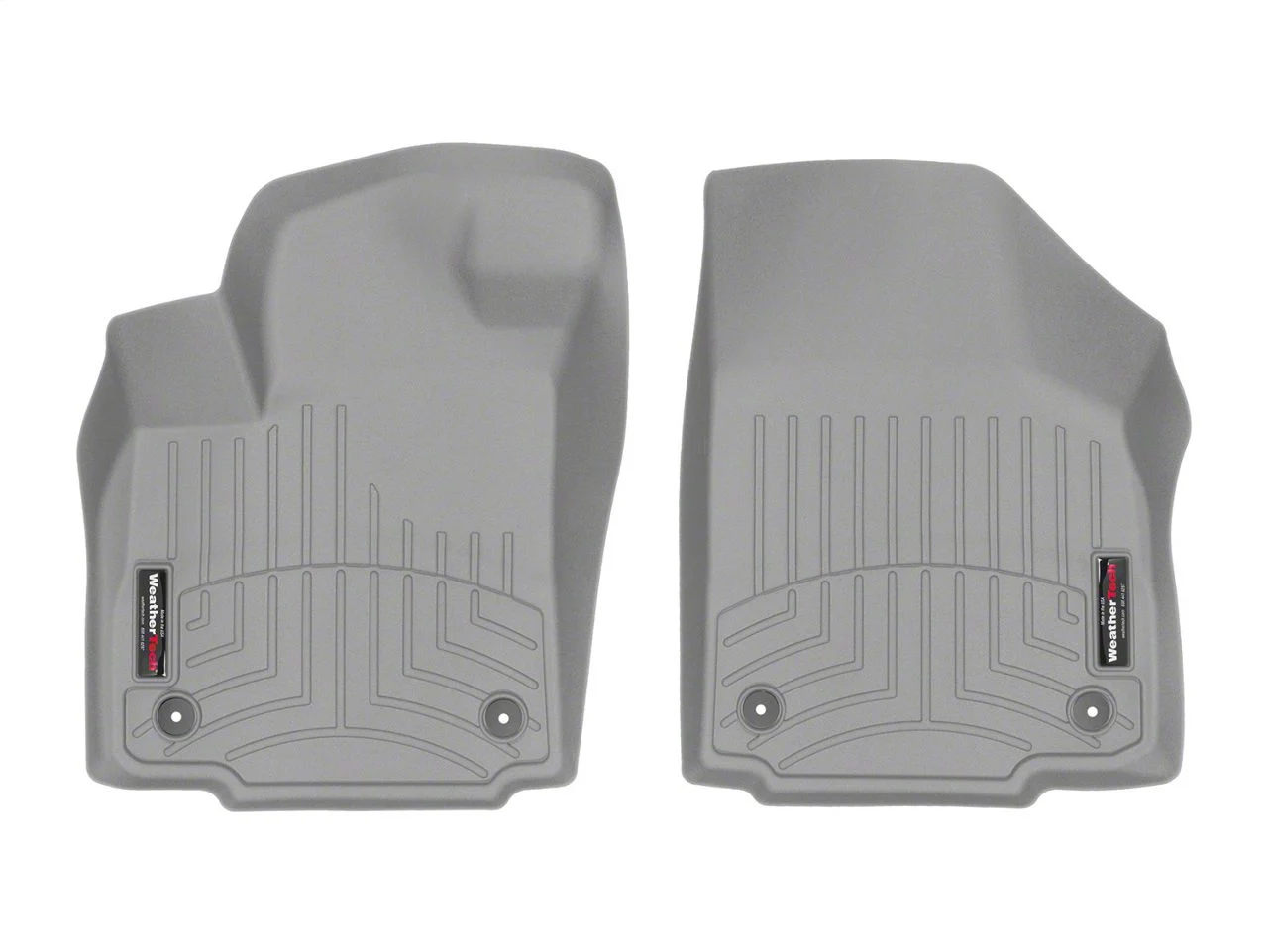 Weathertech DigitalFit Front Floor Liners; Gray (17-26 F-350 Super Duty SuperCab, SuperCrew)