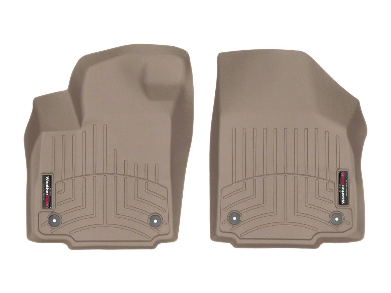 Weathertech DigitalFit Front Floor Liners; Tan (17-26 F-350 Super Duty Regular Cab)