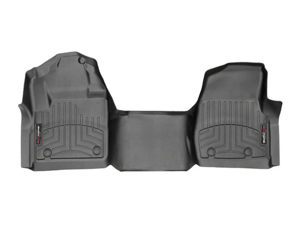 Weathertech DigitalFit Front Over the Hump Floor Liner; Black (17-22 F-350 Super Duty Regular Cab)