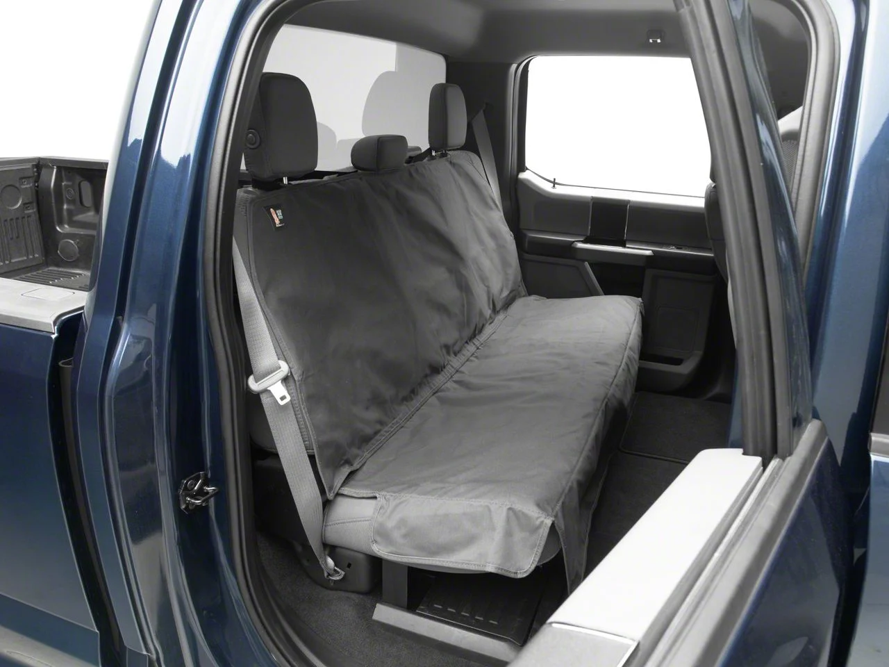 Weathertech Second Row Seat Protector; Charcoal (11-16 F-350 Super Duty SuperCab; 17-26 F-350 Super Duty SuperCab, SuperCrew)