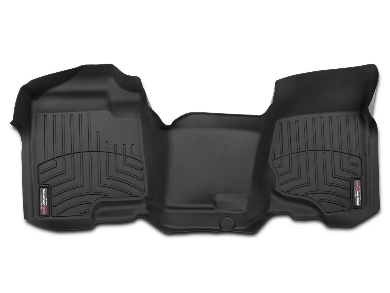 Weathertech DigitalFit Front Over the Hump Floor Liner; Black (07-13 Silverado 1500)