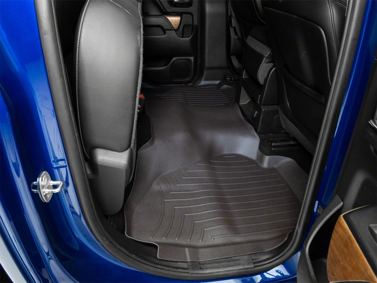 Weathertech DigitalFit Rear Floor Liner; Cocoa (14-18 Silverado 1500 Double Cab, Crew Cab)
