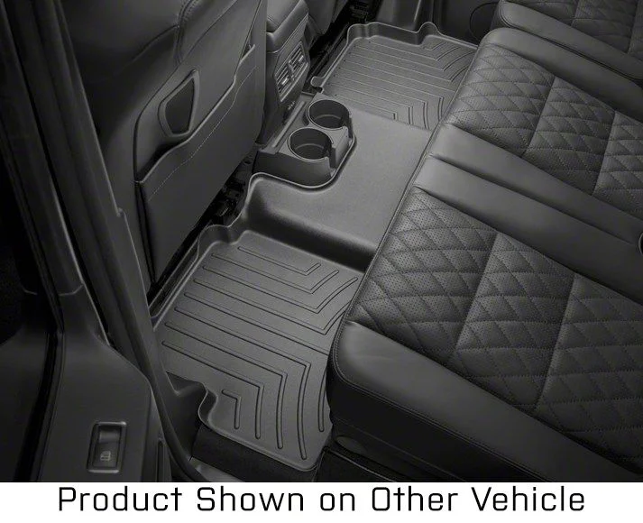 Weathertech Rear Floor Liner HP; Black (14-18 Sierra 1500 Double Cab)