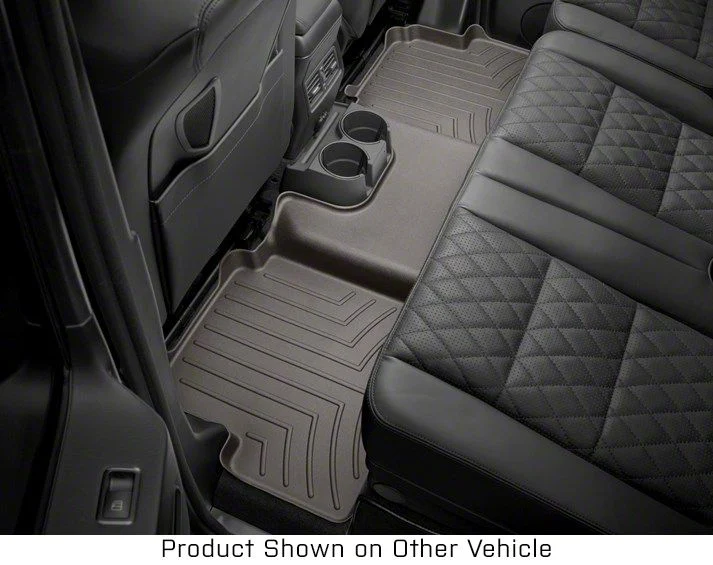 Weathertech Rear Floor Liner HP; Cocoa (14-18 Sierra 1500 Double Cab)