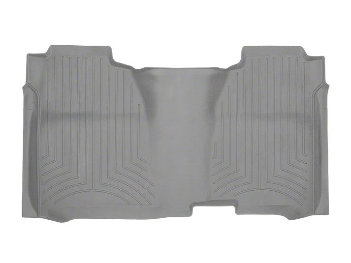 Weathertech Rear Floor Liner HP; Gray (14-18 Sierra 1500 Crew Cab)