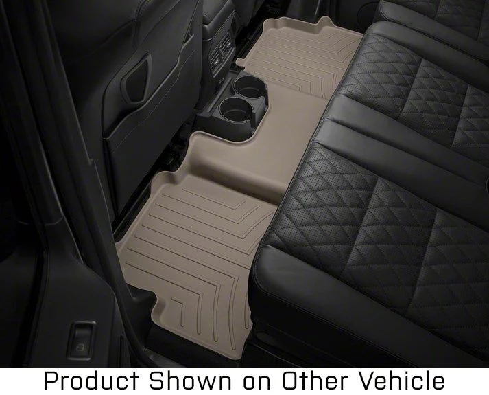Weathertech Rear Floor Liner HP; Tan (14-18 Sierra 1500 Double Cab)
