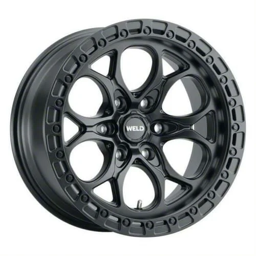 Weld Off-Road Ledge Six Satin Black 6-Lug Wheel; 20x12; -44mm Offset (15-20 F-150)