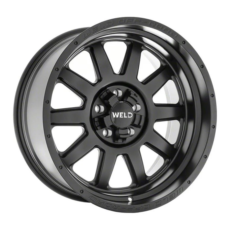 Weld Off-Road Stealth Satin Black 5-Lug Wheel; 20x10; -18mm Offset (02-08 RAM 1500, Excluding Mega Cab)