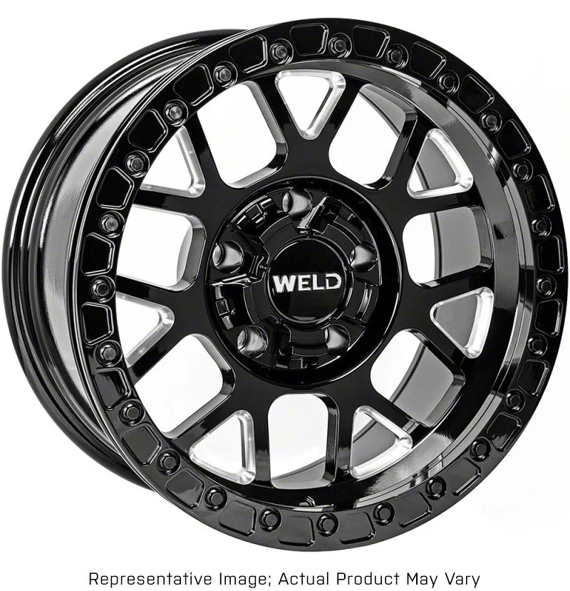Weld Off-Road Cinch Beadlock Candy Red 6-Lug Wheel; 17x9; -12mm Offset (14-18 Sierra 1500)