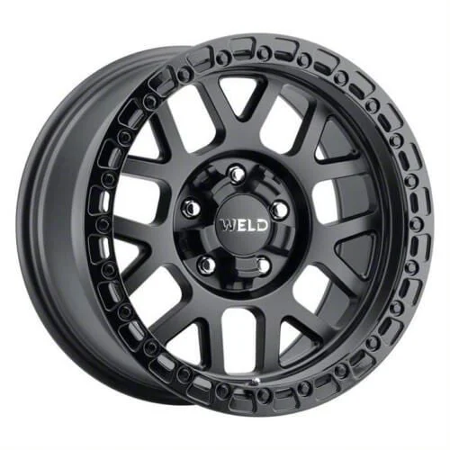 Weld Off-Road Cinch Satin Black with Gloss Black Ring 6-Lug Wheel; 20x10; -18mm Offset (19-26 RAM 1500)