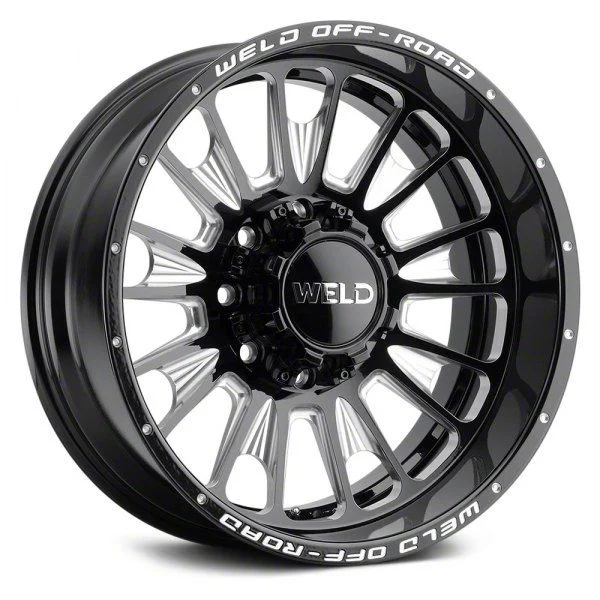 Weld Off-Road Scorch Gloss Black Milled 6-Lug Wheel; 22x12; -44mm Offset (19-26 RAM 1500)