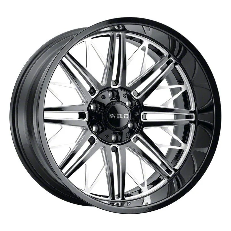 Weld Off-Road Cascade Gloss Black Milled 6-Lug Wheel; 22x10; -18mm Offset (19-23 Ranger)