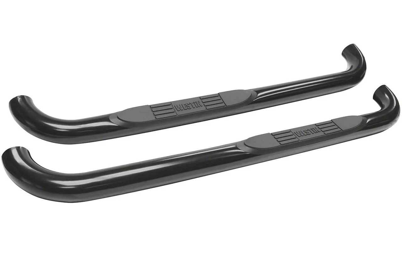 E-Series 3-Inch Nerf Side Step Bars; Black (04-08 F-150 Regular Cab)