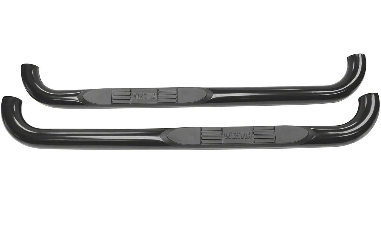 E-Series 3-Inch Nerf Side Step Bars; Black (15-26 F-150 Regular Cab)
