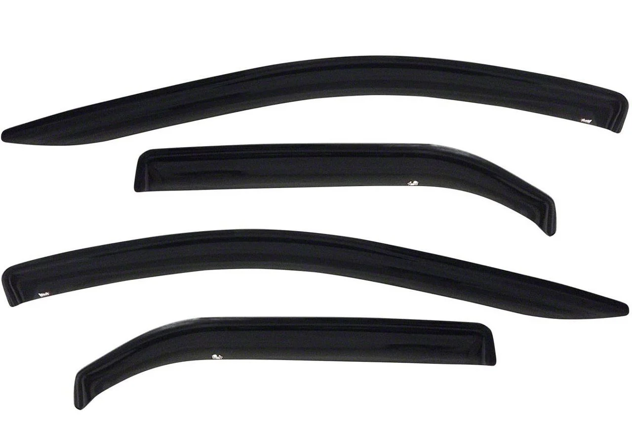 Westin Tape-On Window Deflectors; Front and Rear; Smoke (09-18 RAM 1500 Crew Cab)