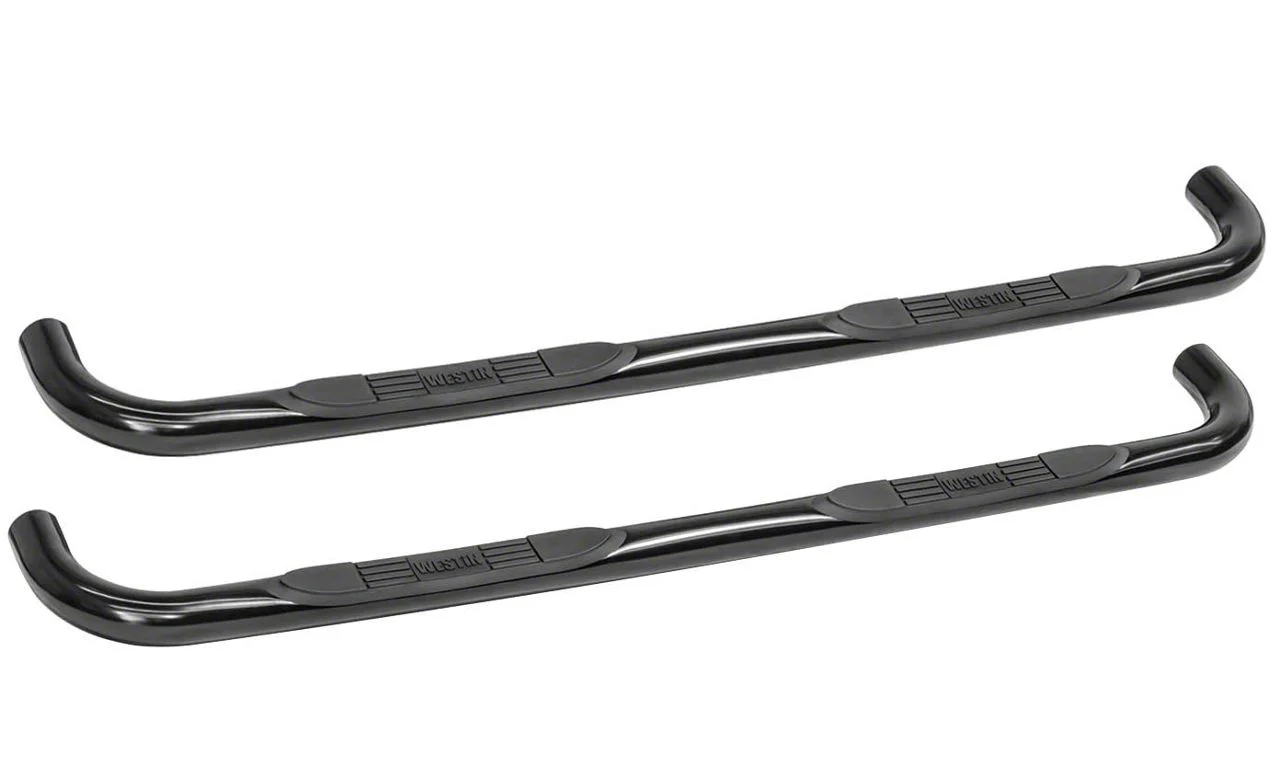 E-Series 3-Inch Nerf Side Step Bars; Black (02-08 RAM 1500 Quad Cab)