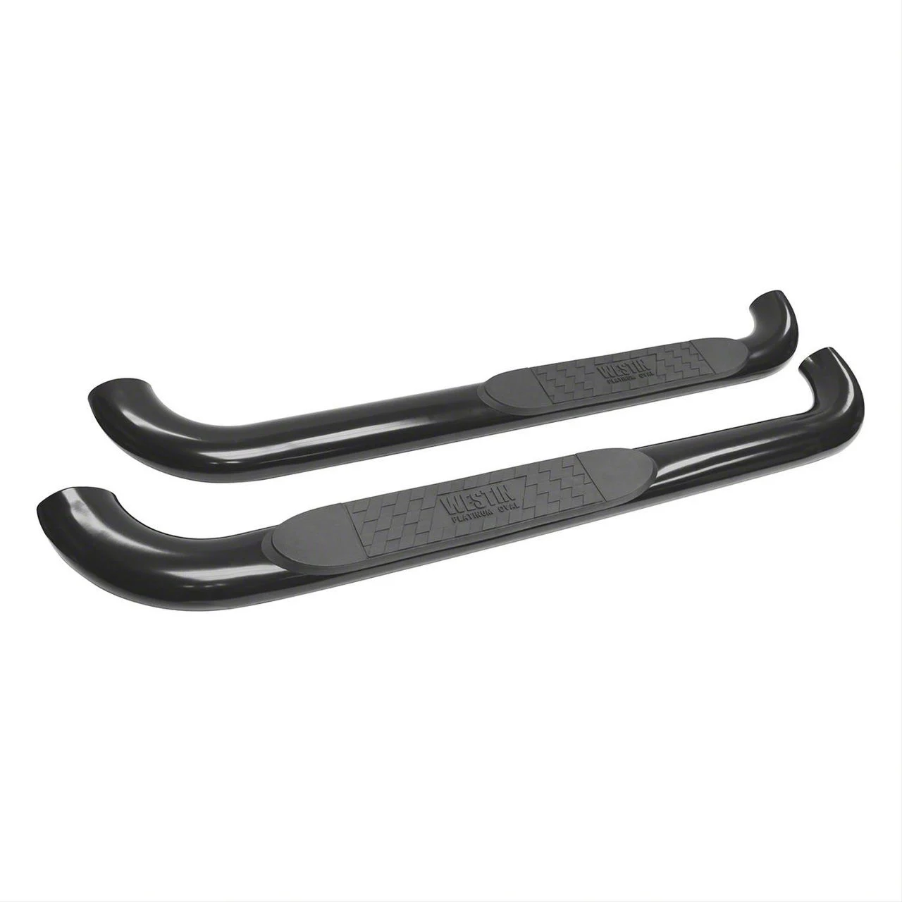 Westin Platinum 4-Inch Oval Side Step Bars; Stainless Steel (17-26 F-250 Super Duty Regular Cab)