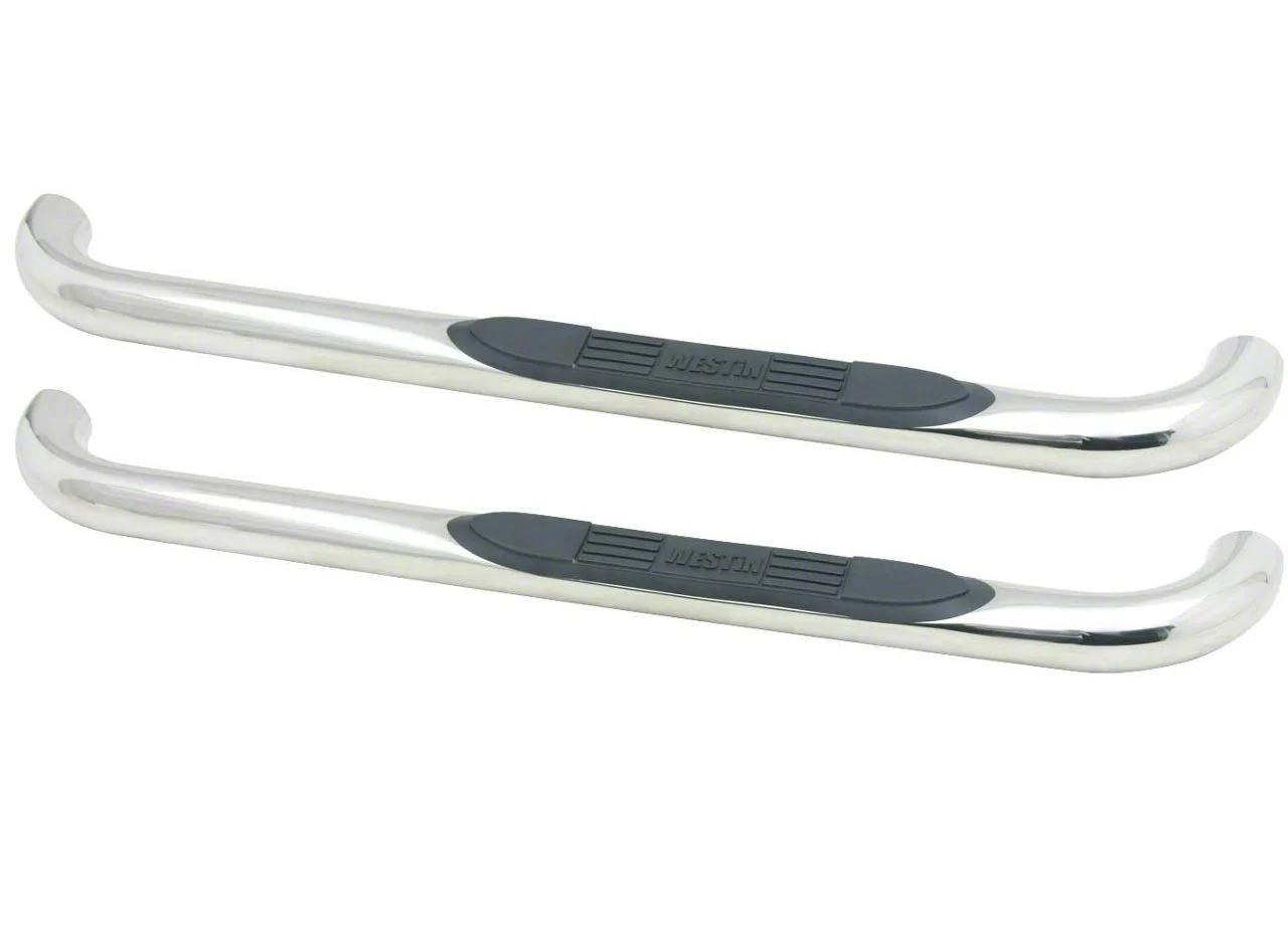 E-Series 3-Inch Nerf Side Step Bars; Stainless Steel (11-16 F-250 Super Duty Regular Cab)