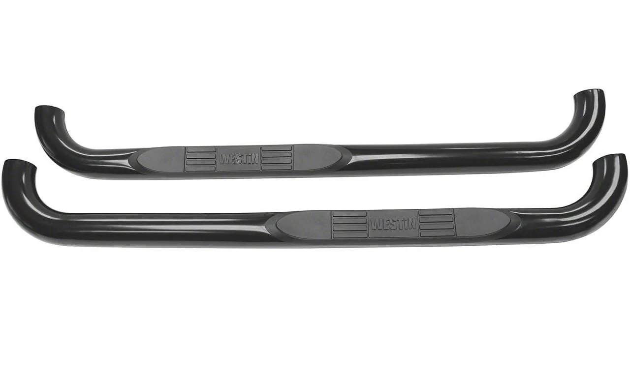 Westin E-Series 3-Inch Nerf Side Step Bars; Black (17-26 F-250 Super Duty Regular Cab)