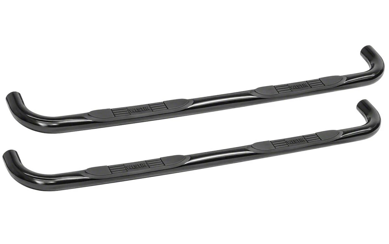 Westin E-Series 3-Inch Nerf Side Step Bars; Black (17-26 F-250 Super Duty SuperCab)