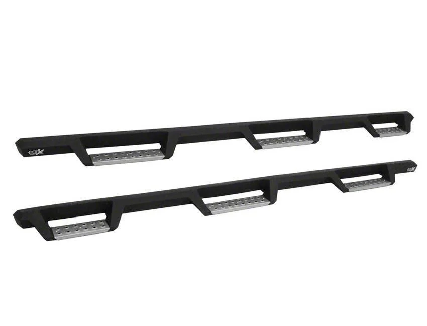 Westin HDX Stainless Wheel-to-Wheel Drop Nerf Side Step Bars; Textured Black (11-16 F-250 Super Duty SuperCrew w/ 6-3/4-Foot Bed)