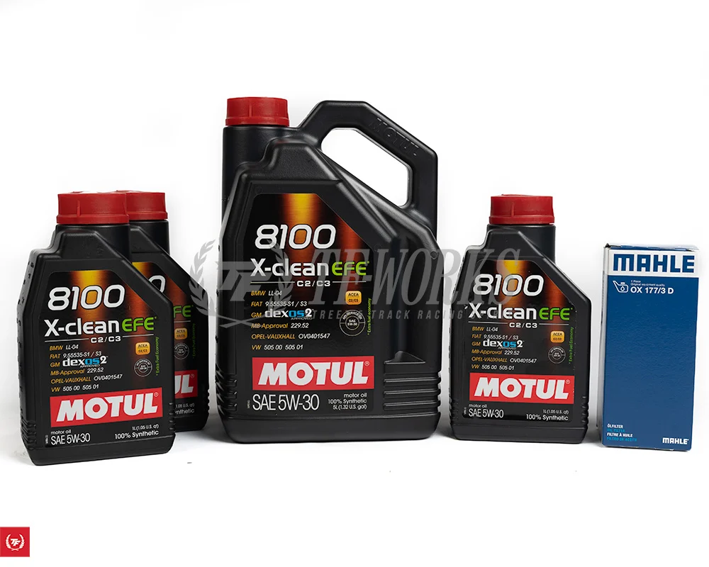 BMW E70 X5 35D / 335d Diesel Oil Package: Motul 8100 X-Clean 5W30 + Mahle Oil Filter