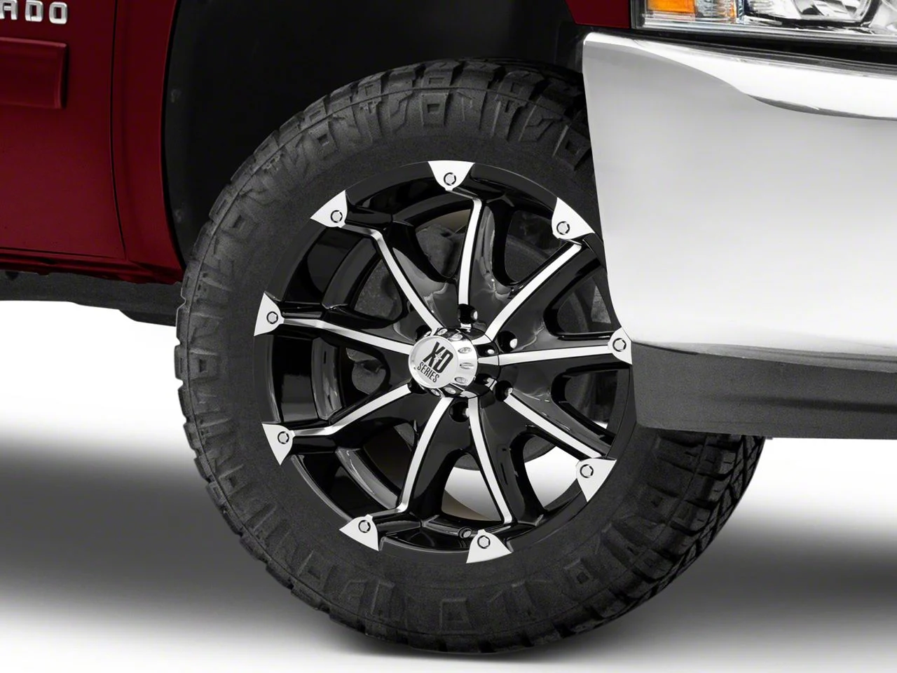 XD Badlands Gloss Black Machined 6-Lug Wheel; 20x9; 18mm Offset (07-13 Silverado 1500)