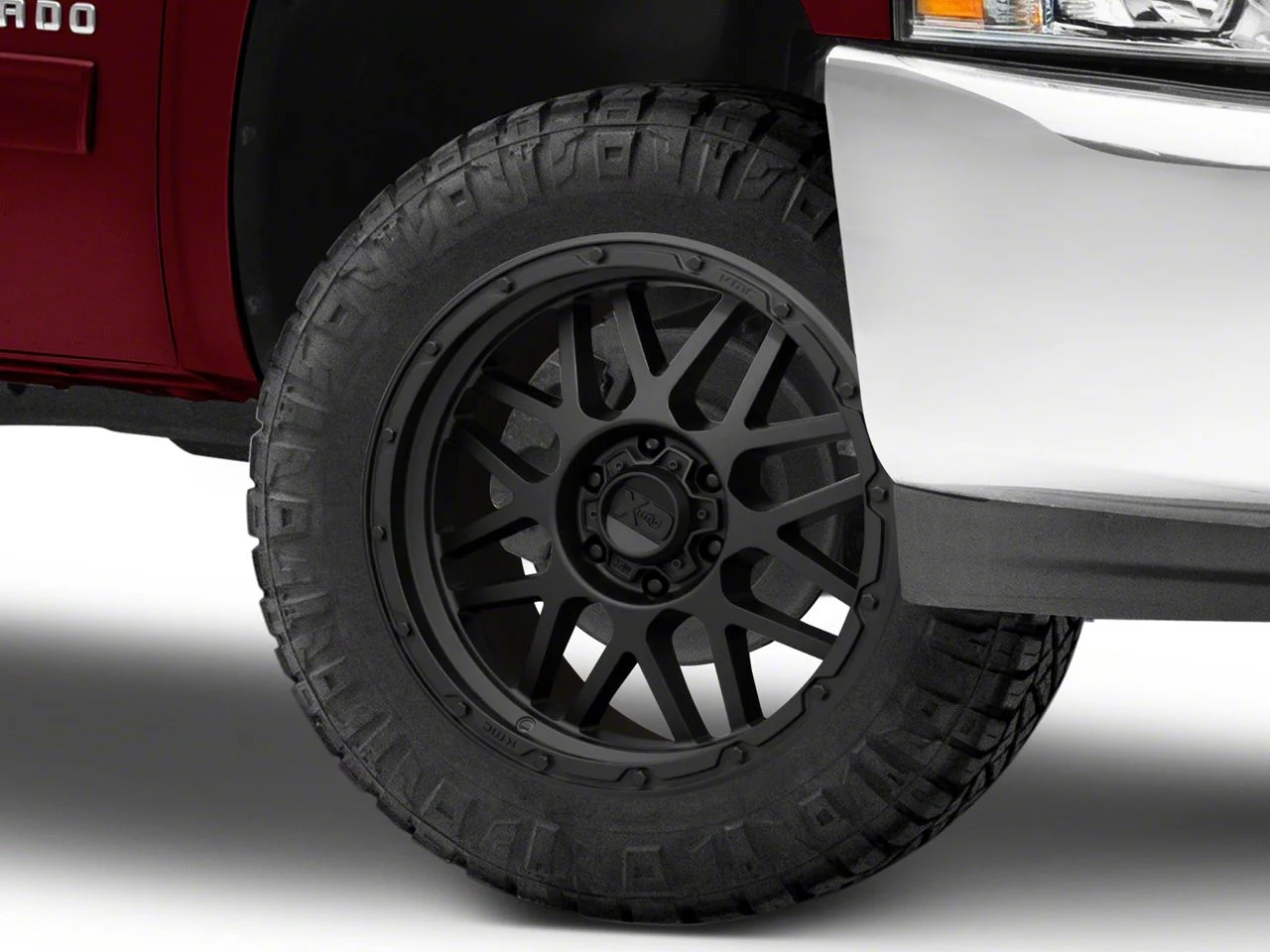 XD Grenade OR Matte Black 6-Lug Wheel; 20x9; 18mm Offset (07-13 Silverado 1500)