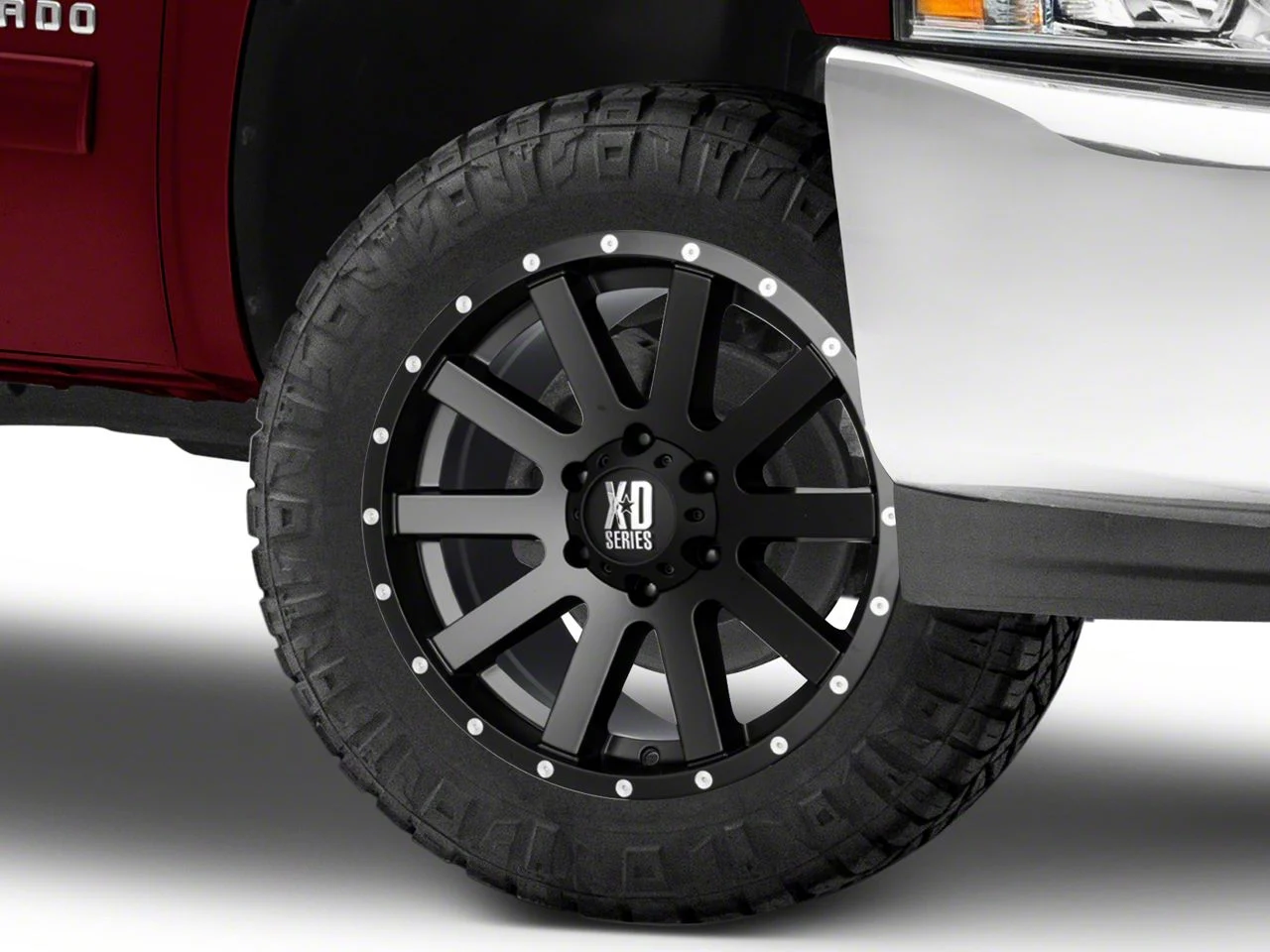 XD Heist Satin Black 6-Lug Wheel; 20x10; -24mm Offset (07-13 Silverado 1500)