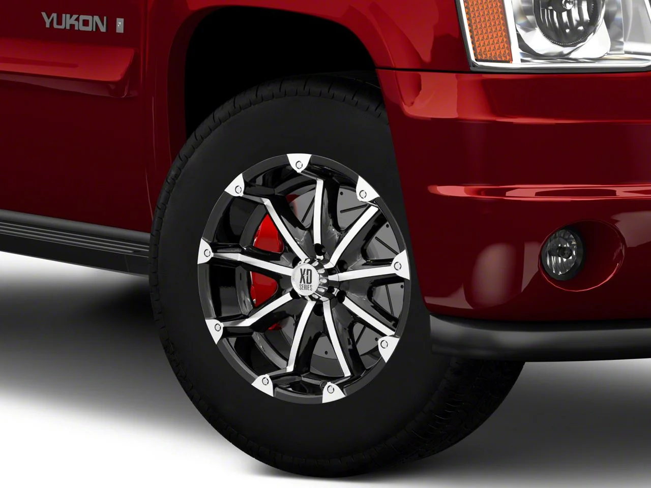 XD Badlands Gloss Black Machined 6-Lug Wheel; 18x9; -12mm Offset (07-14 Yukon)