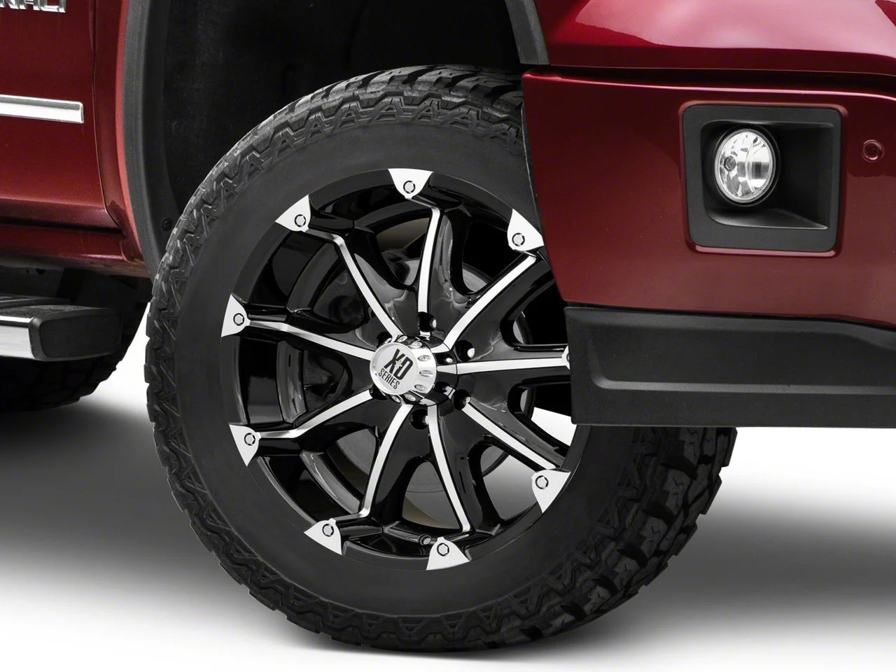 XD Badlands Gloss Black Machined 6-Lug Wheel; 20x9; 18mm Offset (14-18 Sierra 1500)
