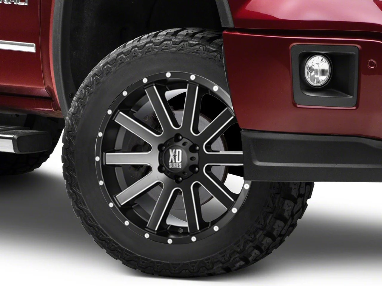 XD Heist Satin Black Milled 6-Lug Wheel; 20x10; -24mm Offset (14-18 Sierra 1500)