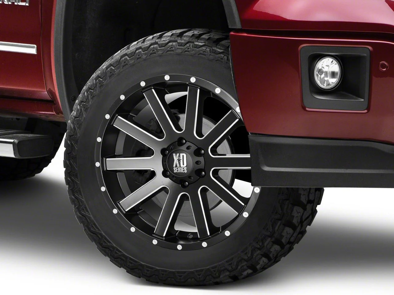 XD Heist Satin Black Milled 6-Lug Wheel; 20x9; 18mm Offset (14-18 Sierra 1500)