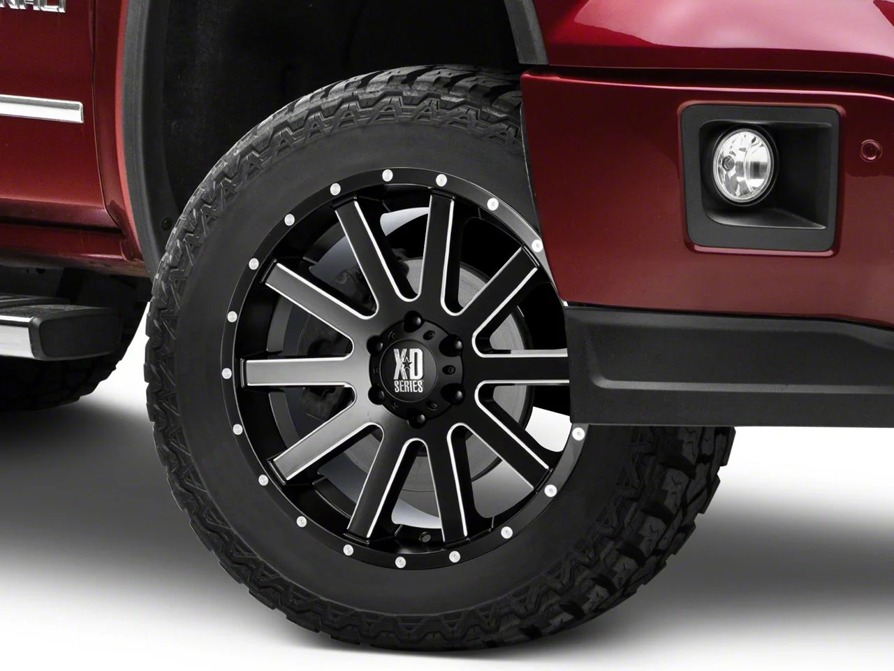 XD Heist Satin Black Milled 6-Lug Wheel; 20x9; 30mm Offset (14-18 Sierra 1500)
