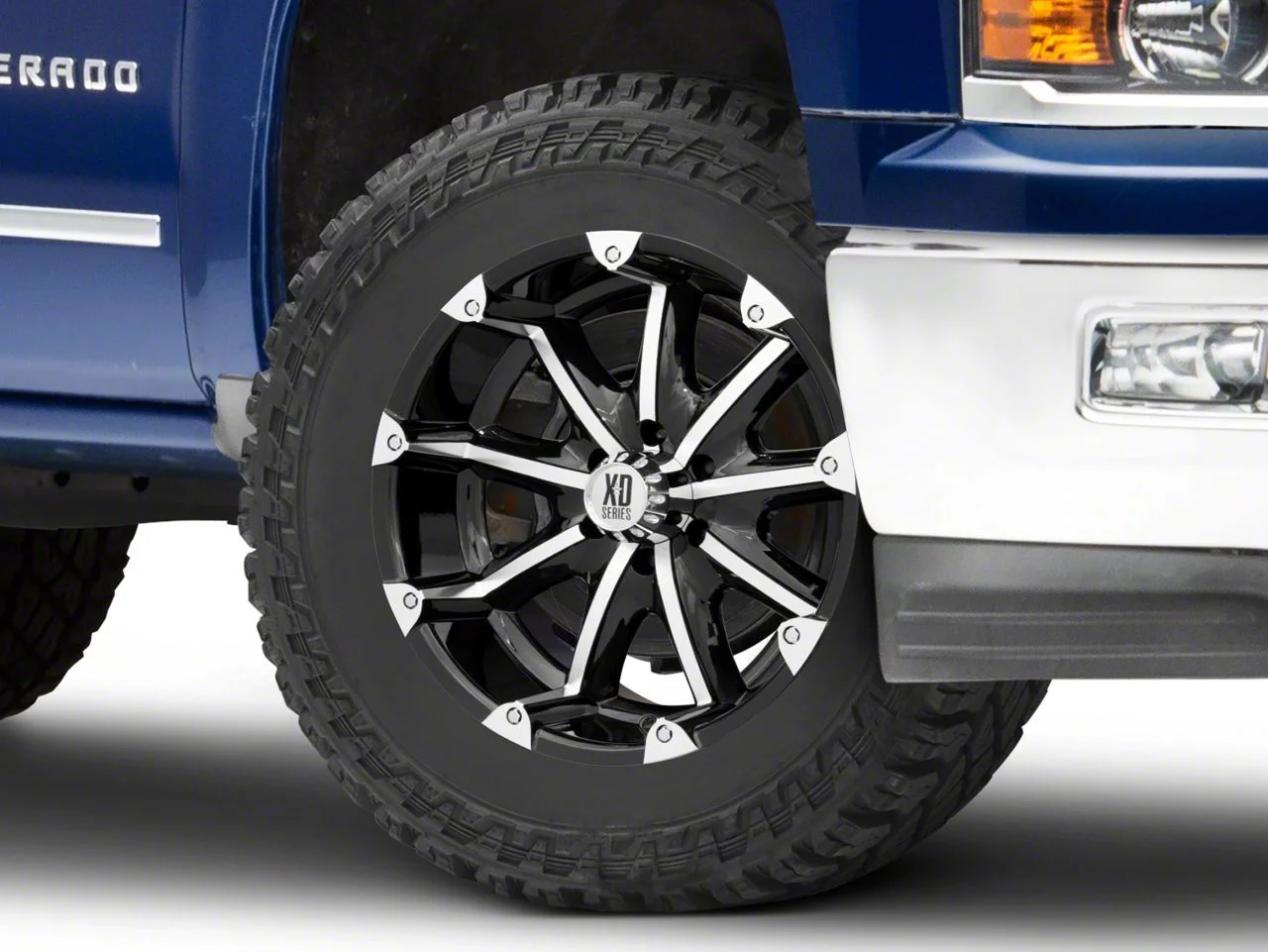 XD Badlands Gloss Black Machined 6-Lug Wheel; 20x9; -12mm Offset (14-18 Silverado 1500)