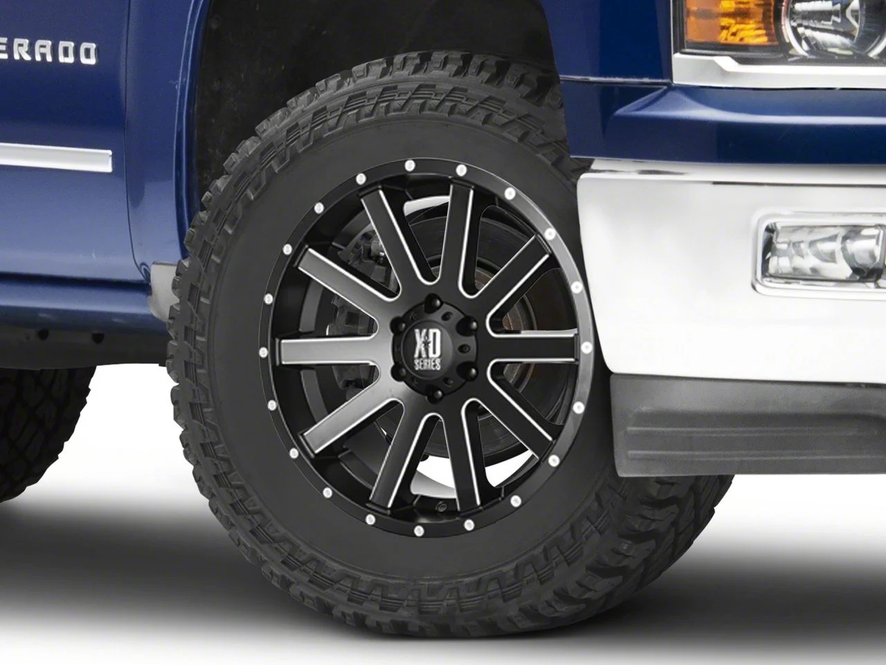 XD Heist Satin Black Milled 6-Lug Wheel; 20x10; -24mm Offset (14-18 Silverado 1500)